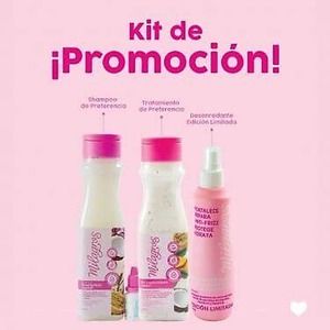 Milagros Kit de Promotion Frizz, Biorepolarizador y Shampoo Emergencia Capilar.